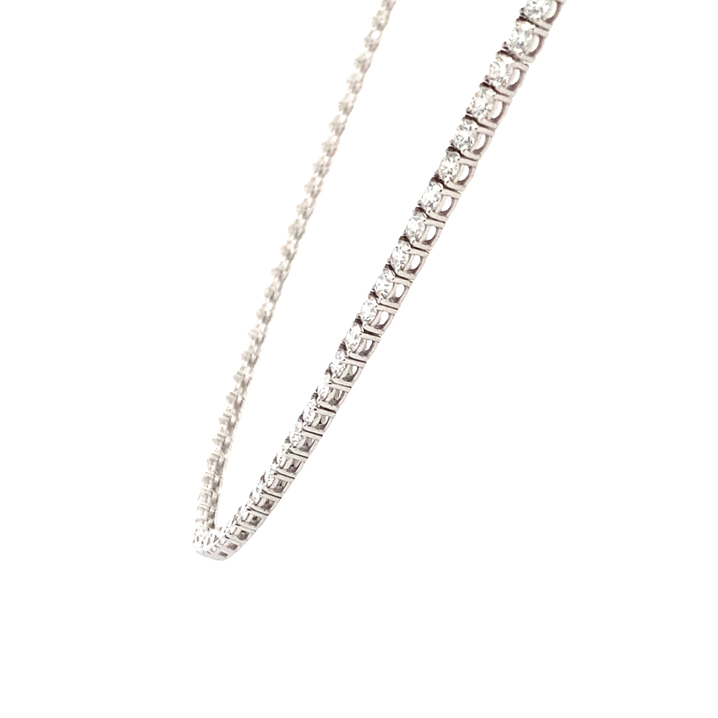 4ctw Tennis Necklace in White Gold by SImon G