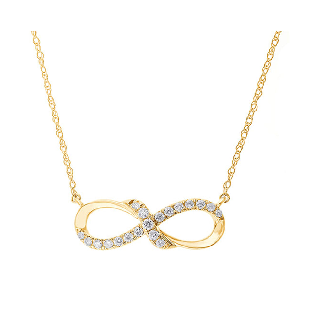 Infinity Diamond Necklaces PD36140-1YD