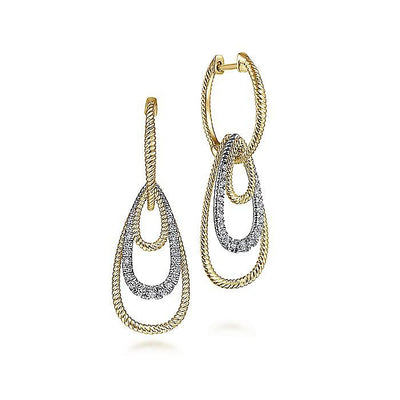 Gabriel & Co. 14 Karat Drop Earrings Diamond Earrings EG13802M45JJ