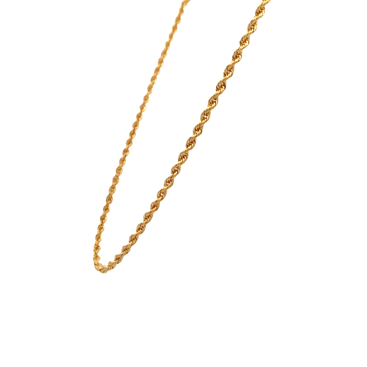 ESTATE 18" Rope Chain in Yellow Gold
