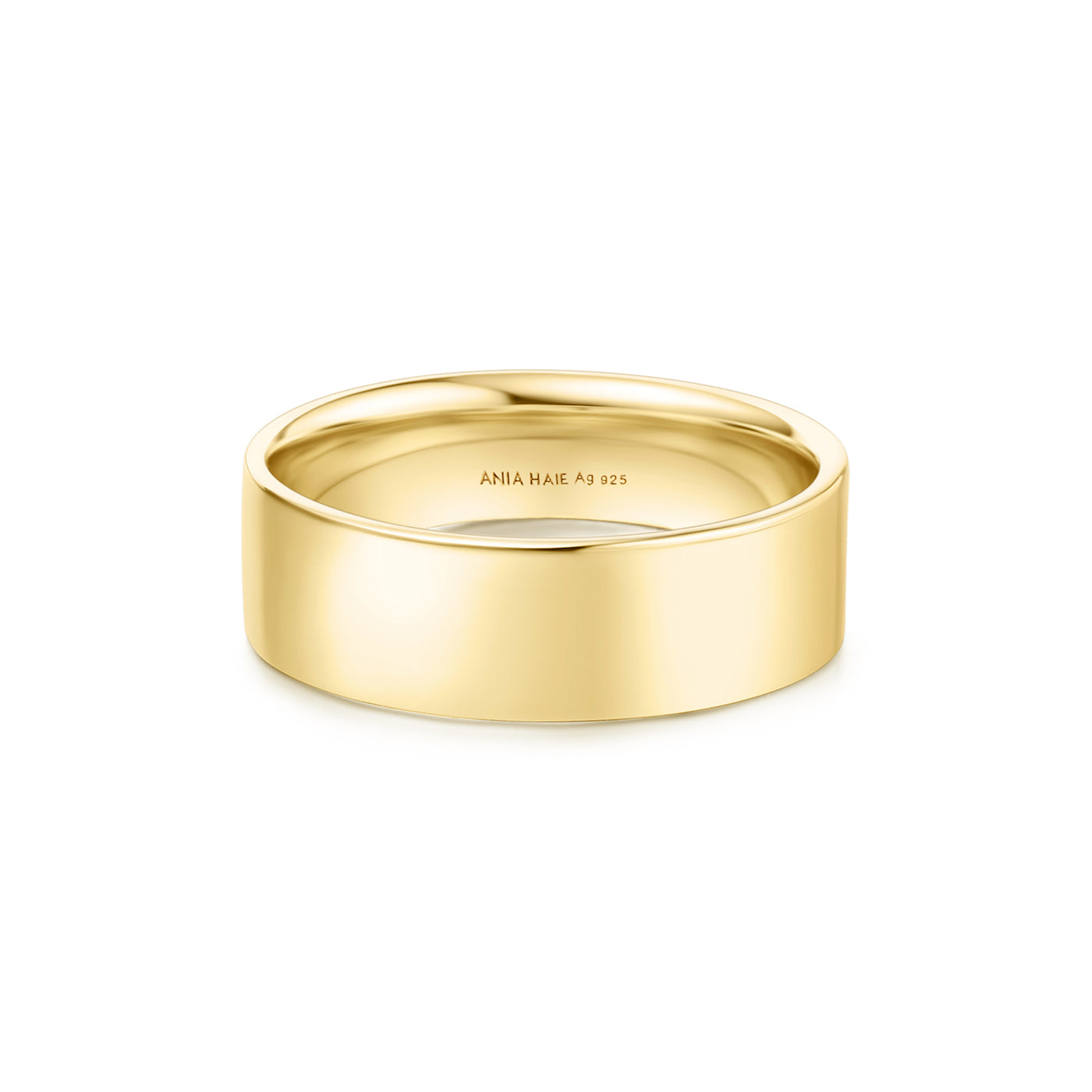 6mm Smooth Band in Yellow Gold by Ania Haie