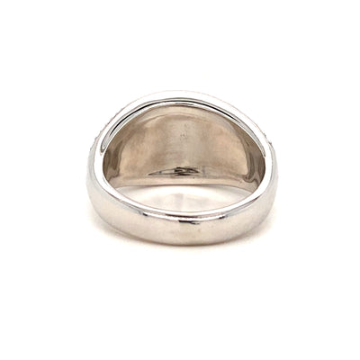 ESTATE Kabana MOP and Diamond Inlay Ring in White Gold