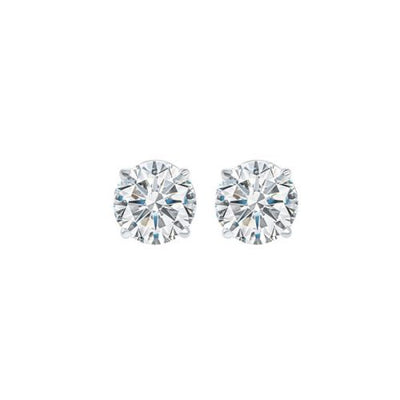 3/4ctw Diamond Stud Earrings in White Gold