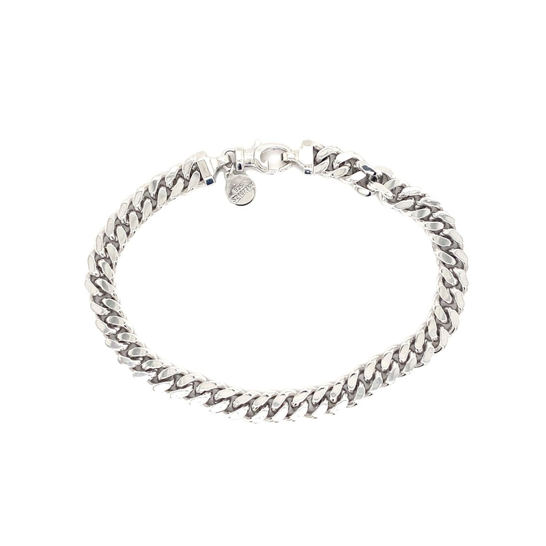 Men's Link Bracelet in Silver by Gabriel & Co.