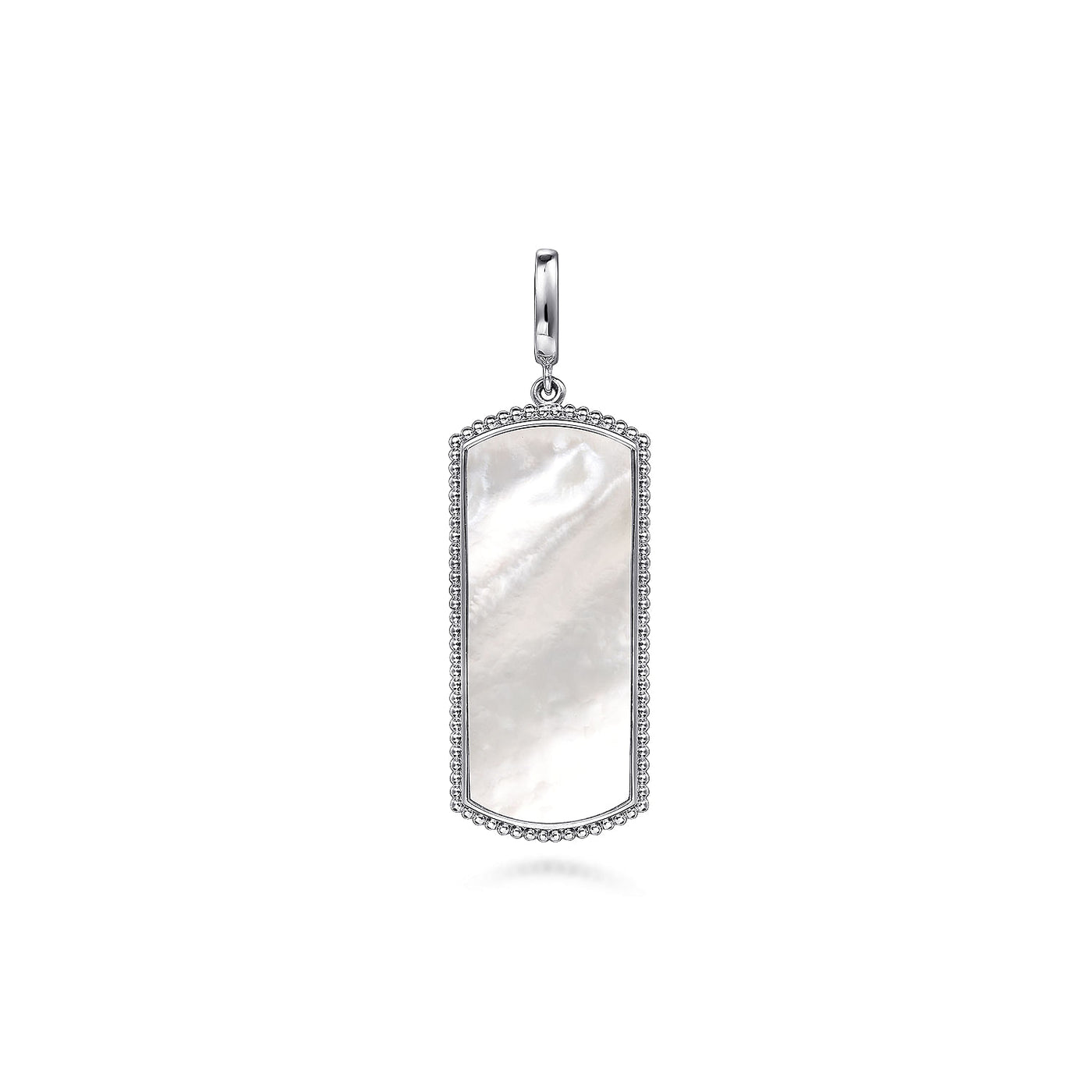 MOP Dog Tag in Silver by Gabriel & Co.