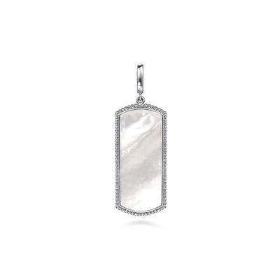 MOP Dog Tag in Silver by Gabriel & Co.