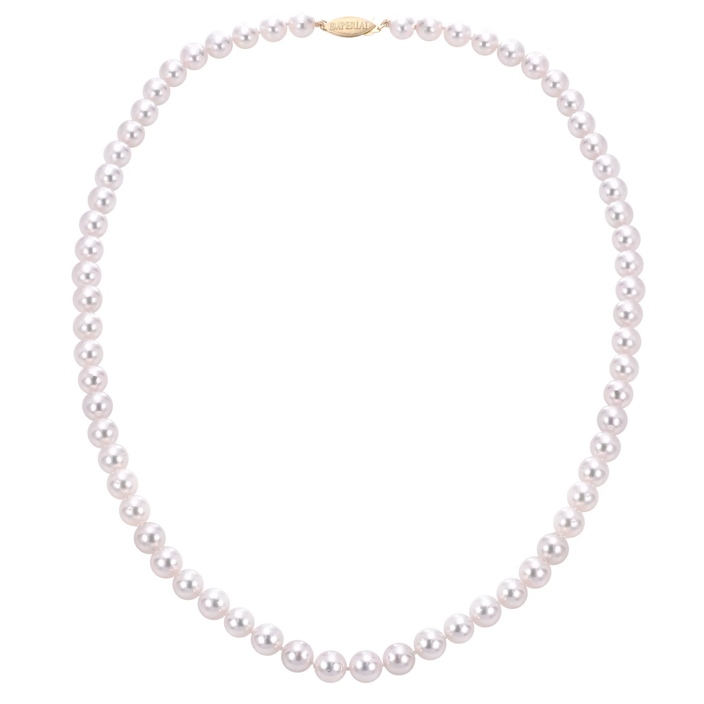 Imperial Pearl 14 KaratYellow Gold 18" Pearl Necklace 55CA/18