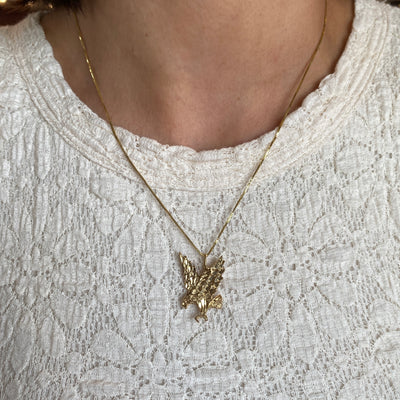 ESTATE Eagle Pendant in Yellow Gold