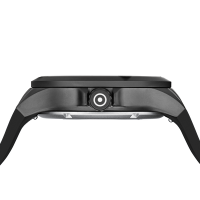 44mm Automatic Black SS Black Silicone Strap 10 ATM by Glock