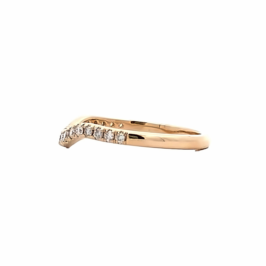 Beeghly & Co. 14 Karat Yelow Gold 1/4CTW Contour Diamond Wedding Band - Lady's BCR-115Y