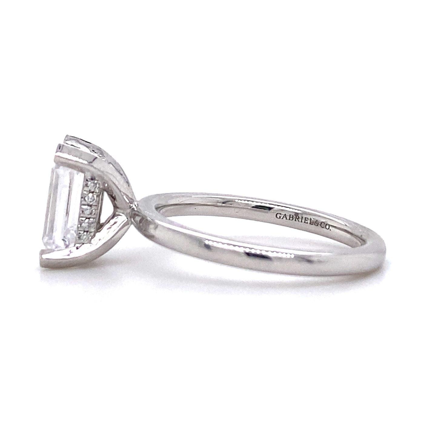 Gabriel & Co. 14 Karat Halo Round Diamond Engagement Ring ER1597208W44JJ