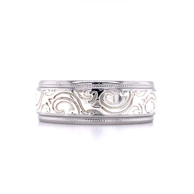 Lashbrook Colbalt Chrome Designs Wedding Band CC8D14/SSMJBA