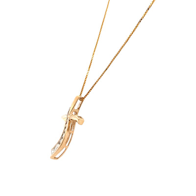 ESTATE Diamond Cross in Yellow Gold