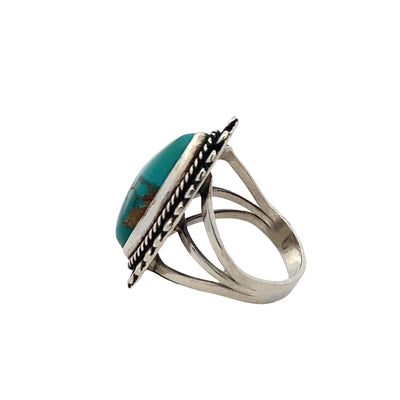 ESTATE Turquoise Ring in Silver