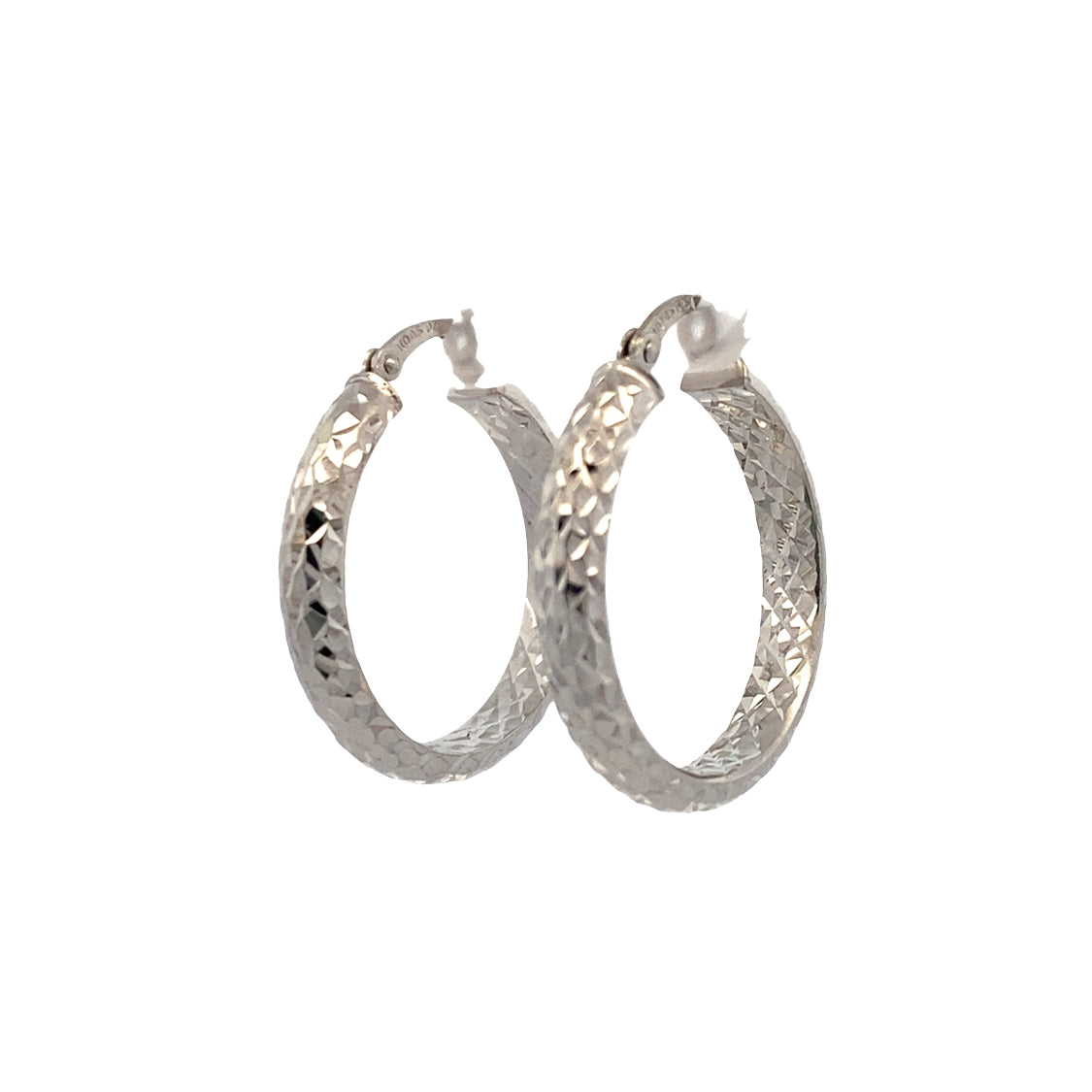 D/C Inside/Outside Hoops in Silver