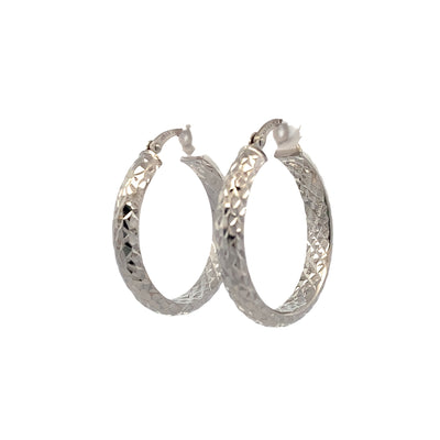 D/C Inside/Outside Hoops in Silver