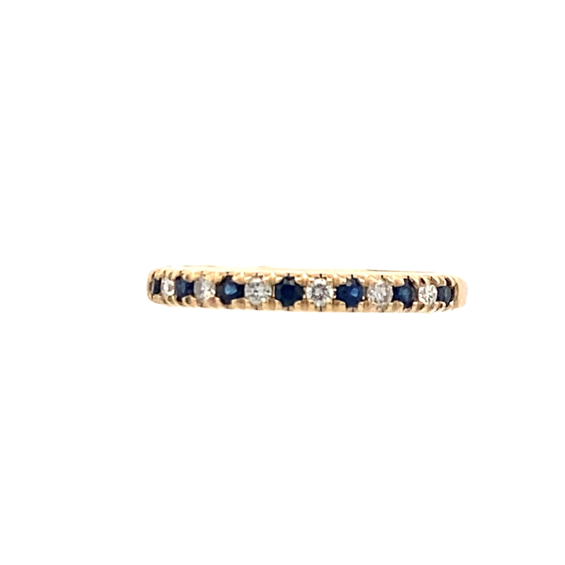 Sapphire & Diamond Band in 14K Yellow Gold by Beeghly & Co. Creations