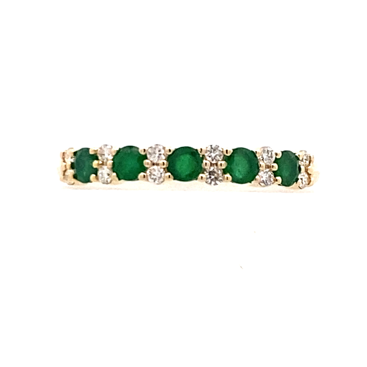 Emerald and Diamond Ring in Yellow Gold