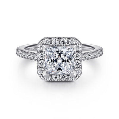 Gabriel & Co. 14 Karat Halo Round Diamond Engagement Ring ER7266W44JJ