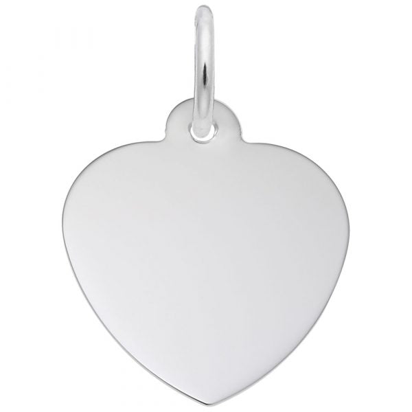 Sterling Silver Petite Classic Heart Charm 4608