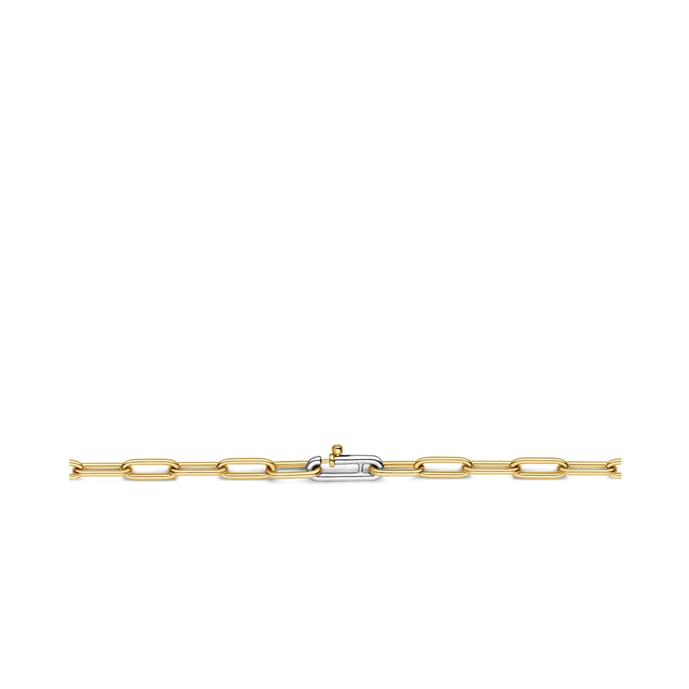Fancy Link Necklace in Silver and  Gold Plating  by Ti Sento Milano