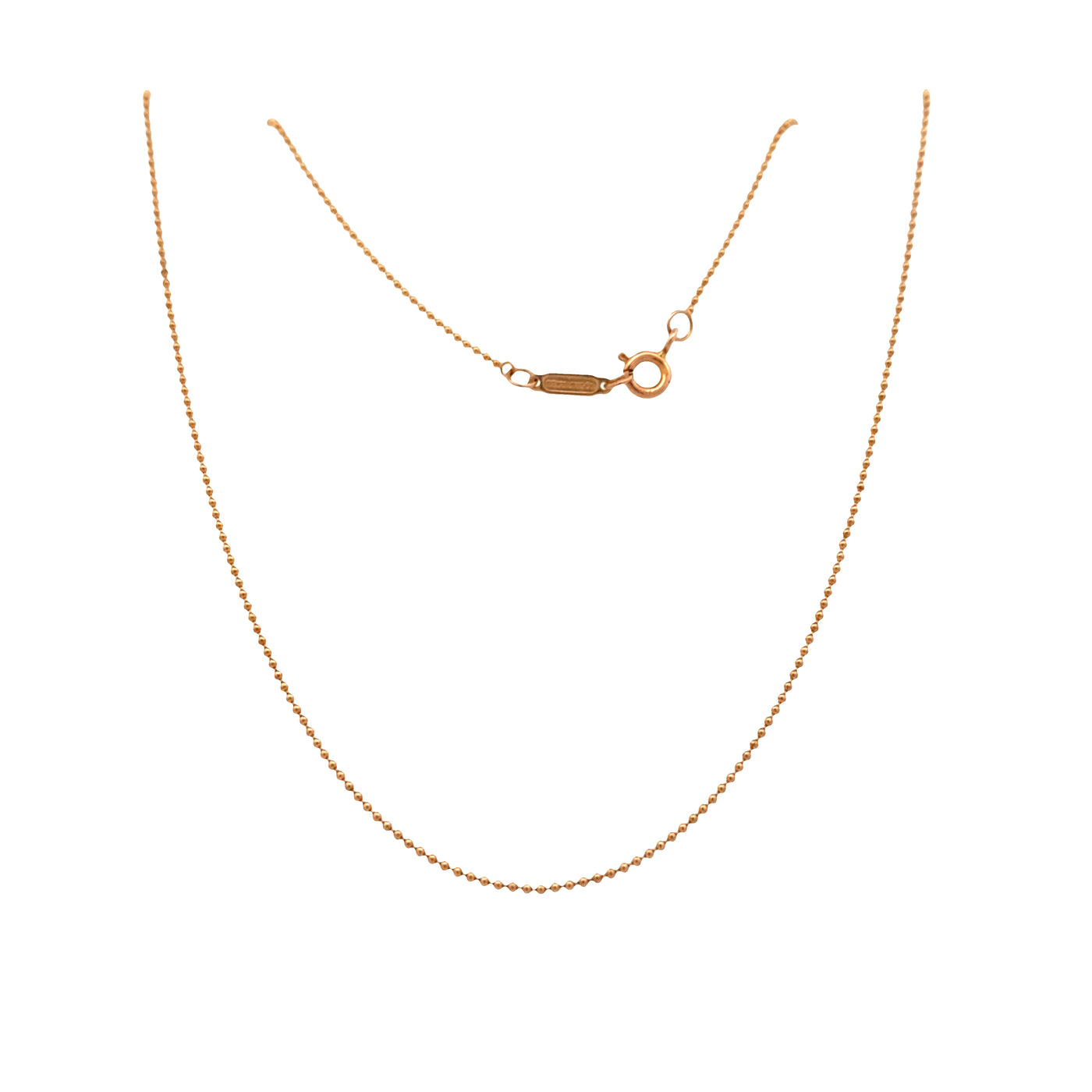 ESTATE Tiffany & Co. Beaded Chain in Rose Gold