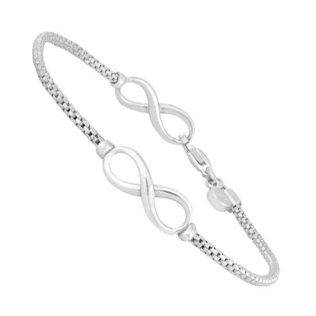 Sterling Silver Infinity Link Bracelets C1C840S/0750