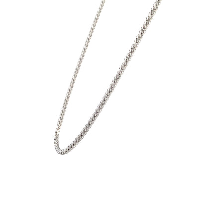 22" Men's Wheat Chain in SIlver by Gabriel & Co.