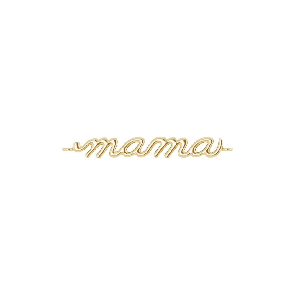 10KY 'Mama' Permanent Bracelet Link 2002008:108:S