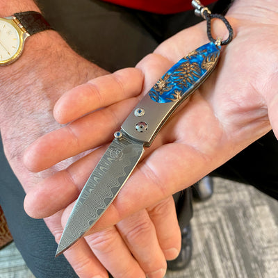 William Henry Studios Titanium Pocketknife B05BLUECONE