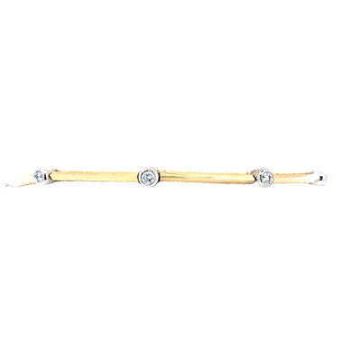 Estate Tiffany & Co. Diamond Station Bracelet in Yellow Gold