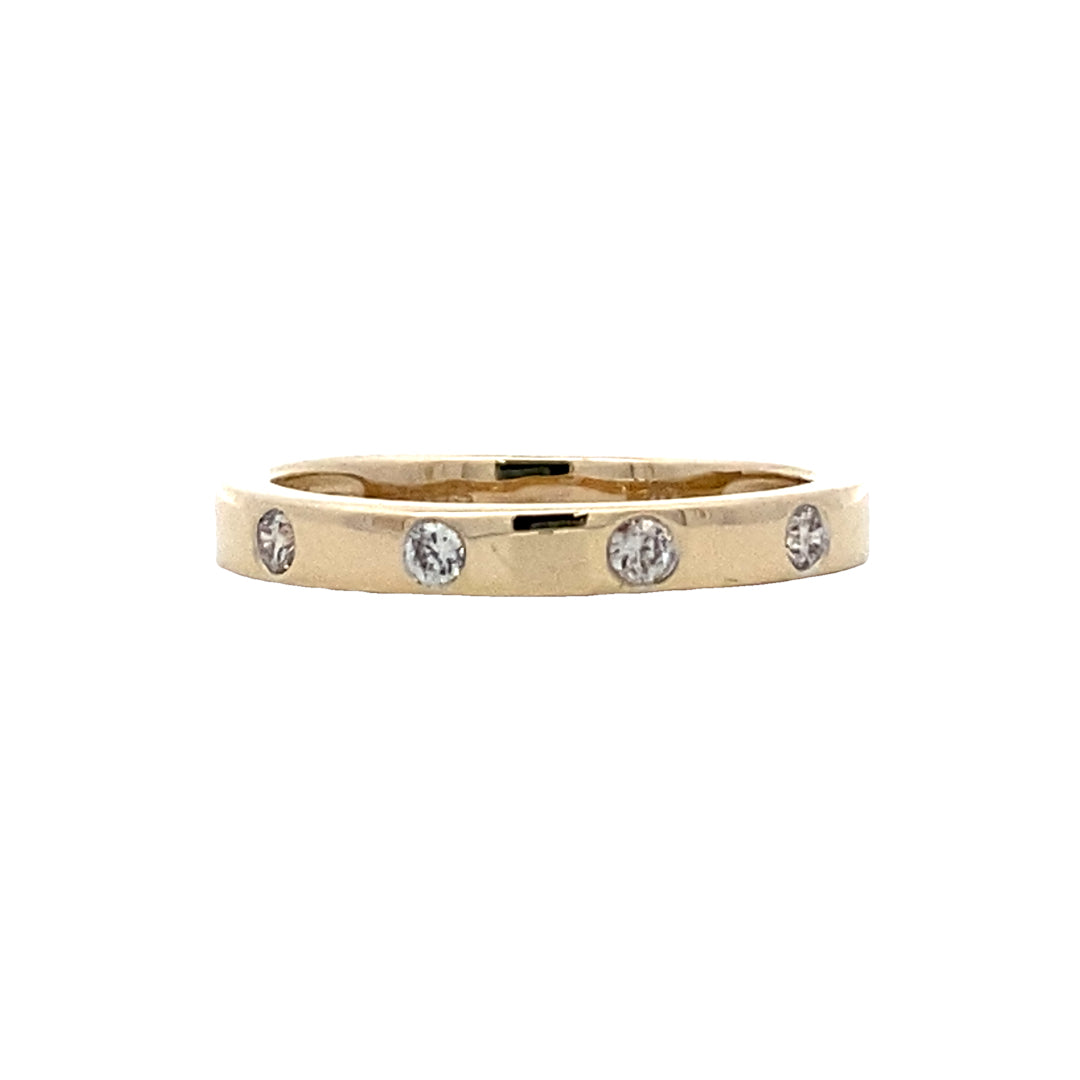 SDC Creations 14 Karat Stackable Diamond Station Ring - Lady's cDD3270-y