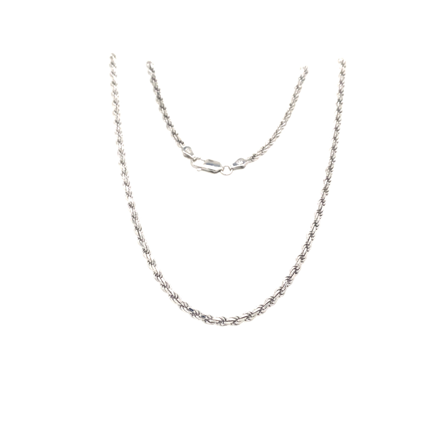 20" D/C Rope Chain in Silver