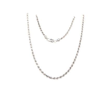 20" D/C Rope Chain in Silver