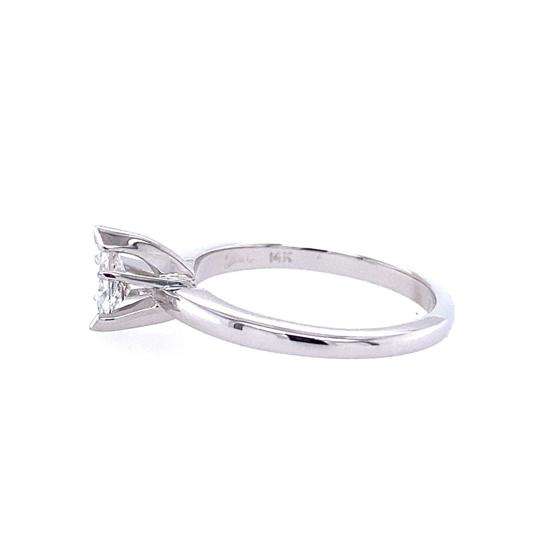 Beeghly & Co. 14 Karat Solitaire Pear Shape Diamond Engagement Ring