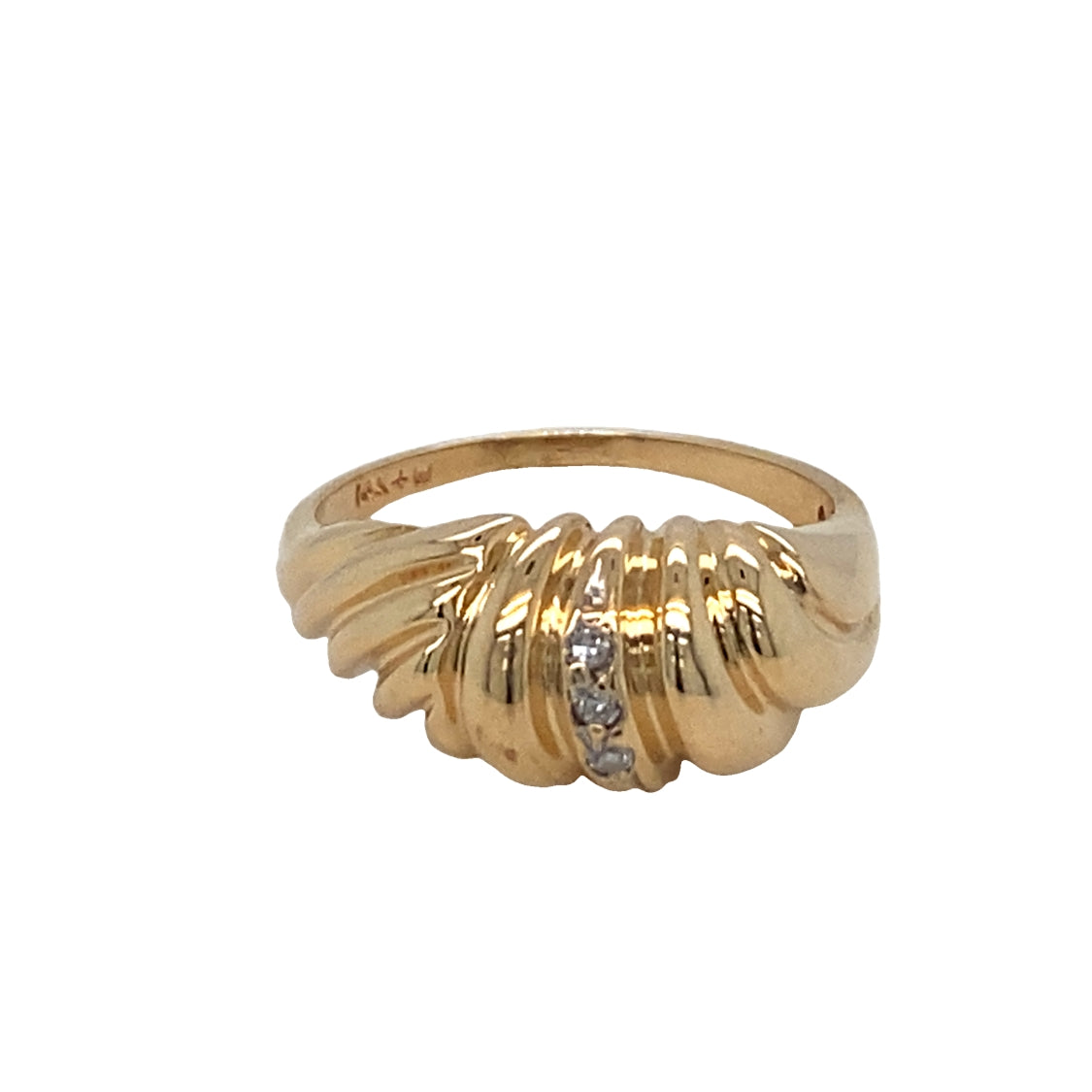 ESTATE Dome Ring in Yellow Gold