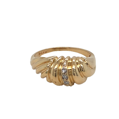 ESTATE Dome Ring in Yellow Gold