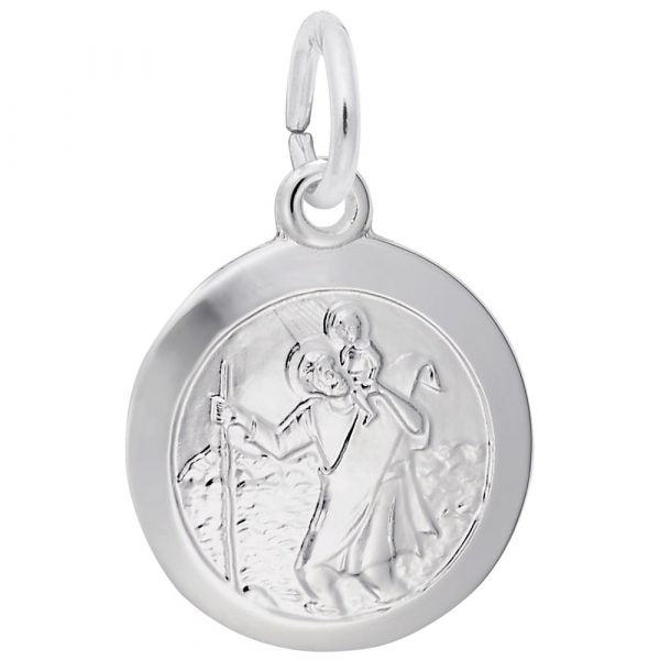 Rembrandt Q. C. Sterling Silver  St Christopher Charm 4434-0