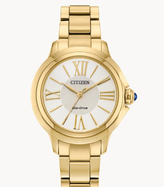 Ladies Eco Watch in Yellow Gold by Citizen