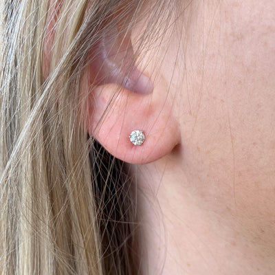 1/2 CTW Diamond Studs in White Gold "Better Collection"