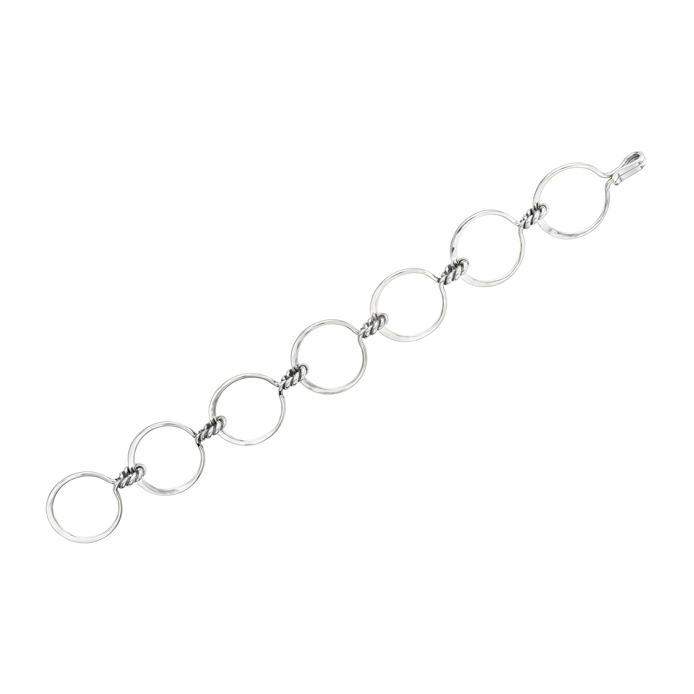 E. L. Designs Silver Interlaken Fancy Link Bracelet BR52512