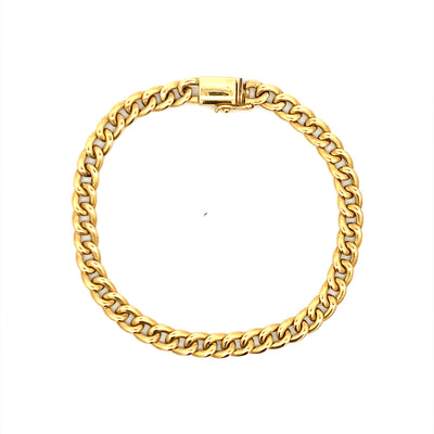 ESTATE 18 Karat Fancy Link Bracelet