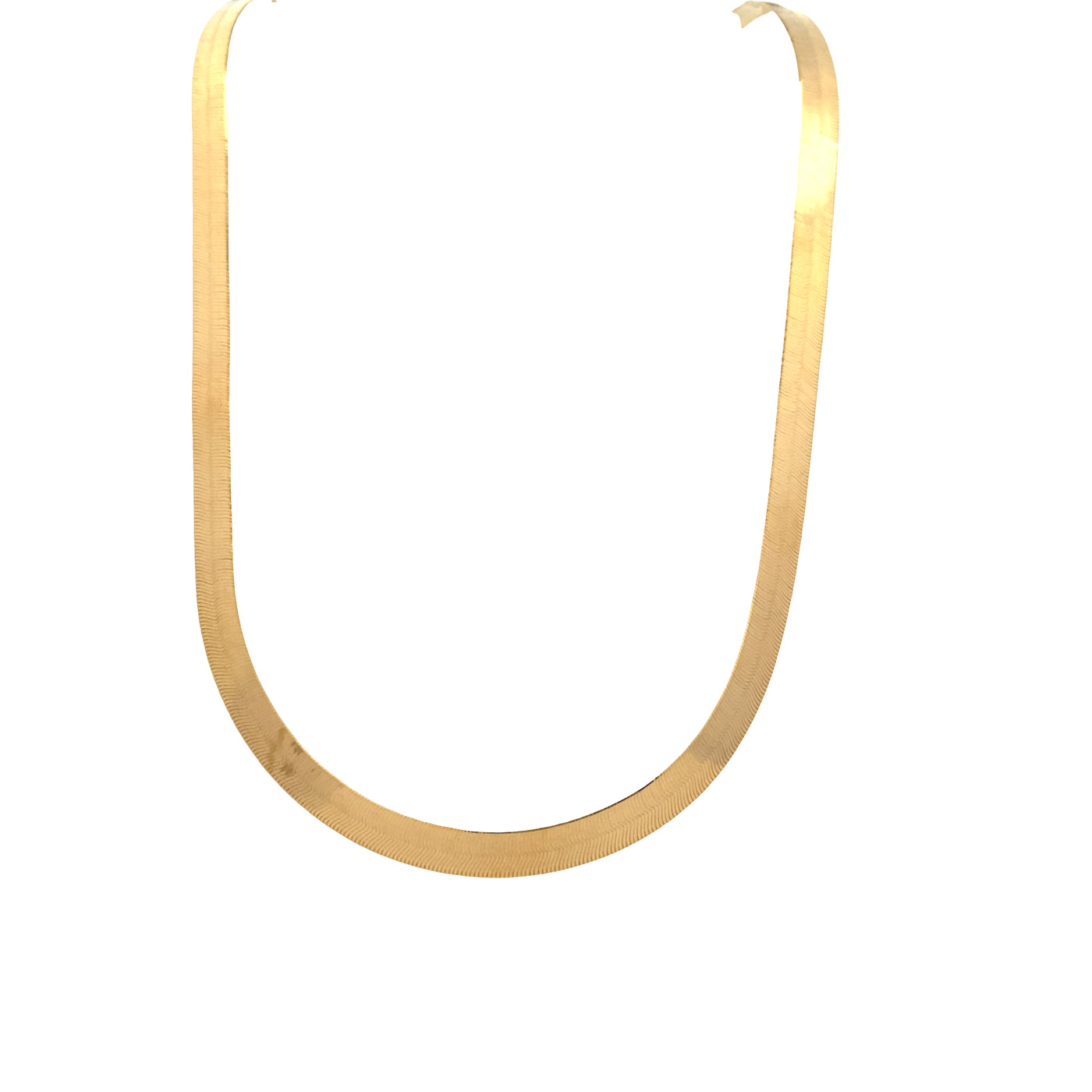 ESTATE 20" Herringbone Necklace in Yellow Gold