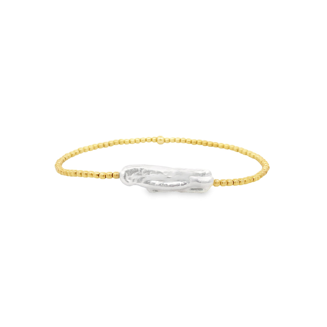 Karen Lazar Design Sterling Silver Expandable Pearl Bracelet 2YGPB650