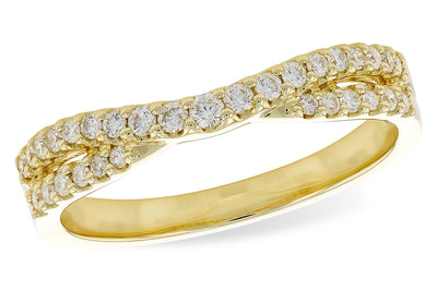 Diamond Enhancer Band in Yellow Gold by Alison Kaufman