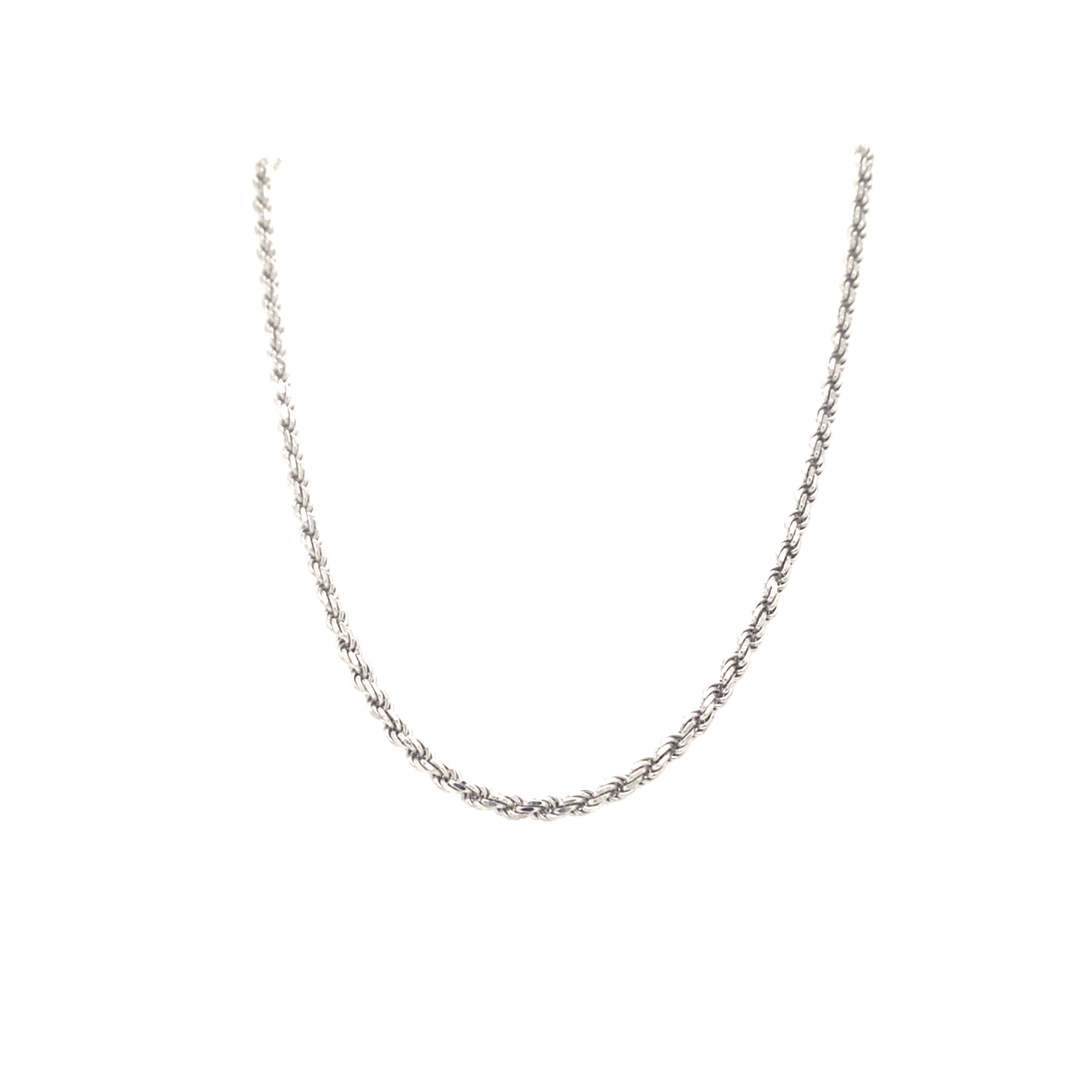 20" D/C Rope Chain in Silver