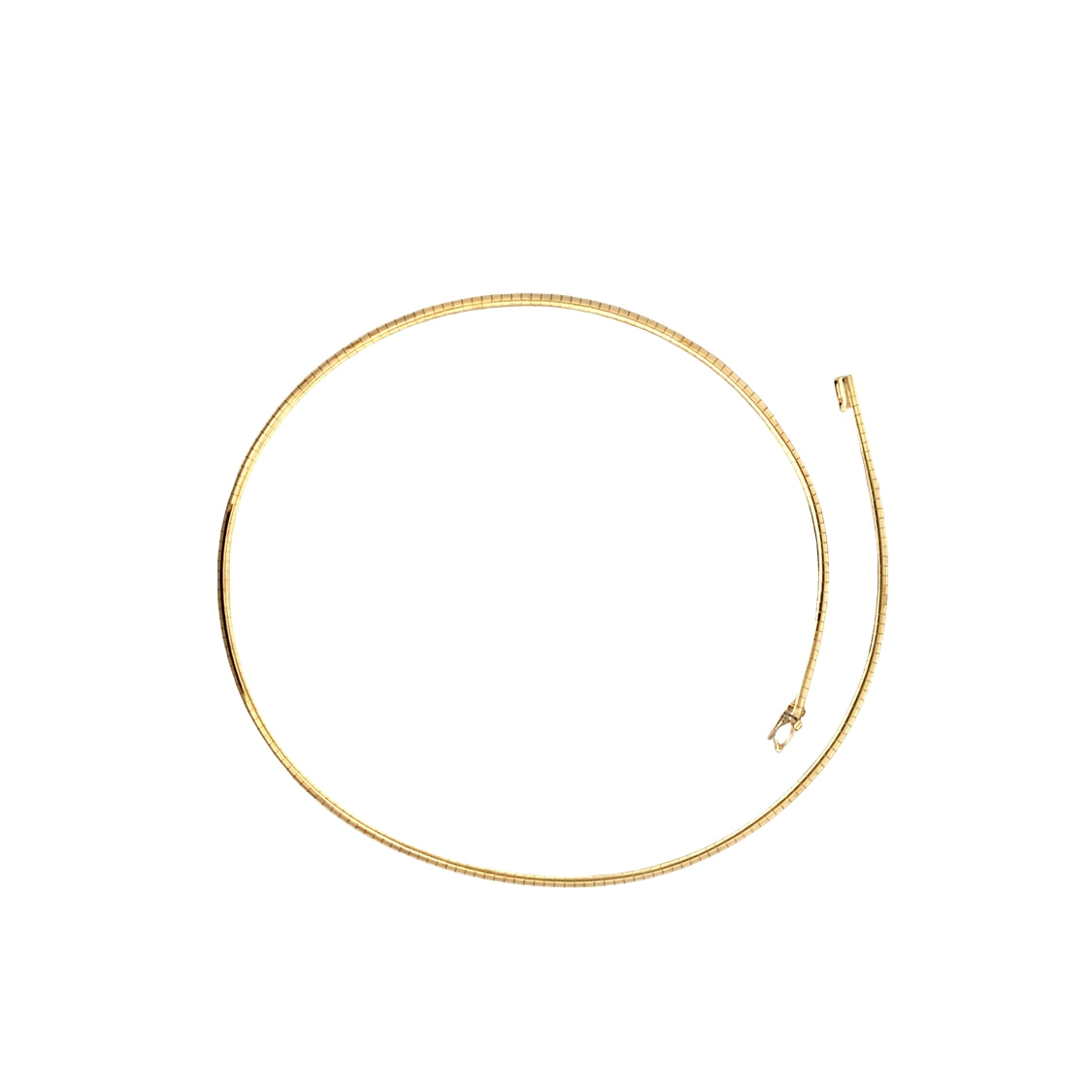 Estate 18"  Omega Necklace in Yellow Gold