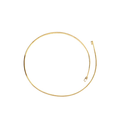Estate 18"  Omega Necklace in Yellow Gold