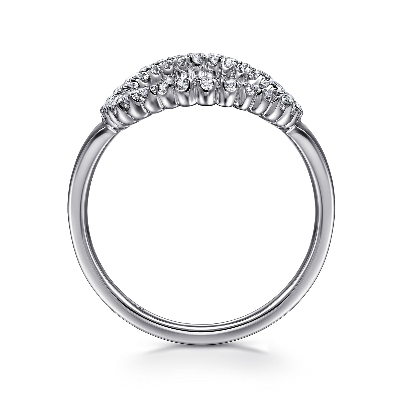Oval Diamond Ring in White Gold by Gabriel & Co.