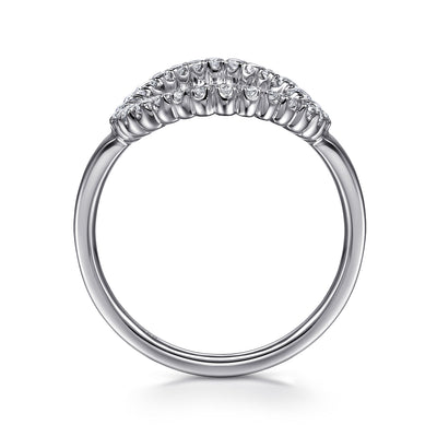 Oval Diamond Ring in White Gold by Gabriel & Co.